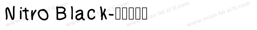 Nitro Black字体转换
